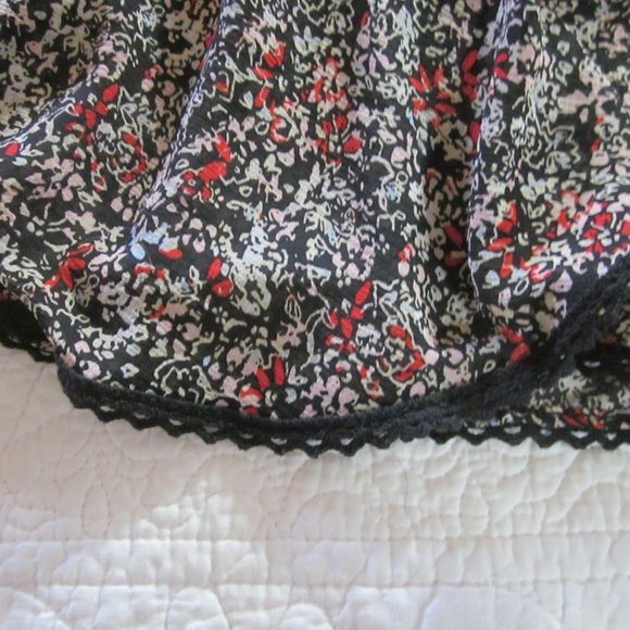 Free People Top XS Lola Kimono Floral Black Combo - Picture 9 of 14